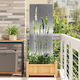Vidaxl Decorative Garden Panel Silver 50 x 140 cm