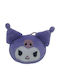 Kuromi Head Purple Mini Keychain Plush