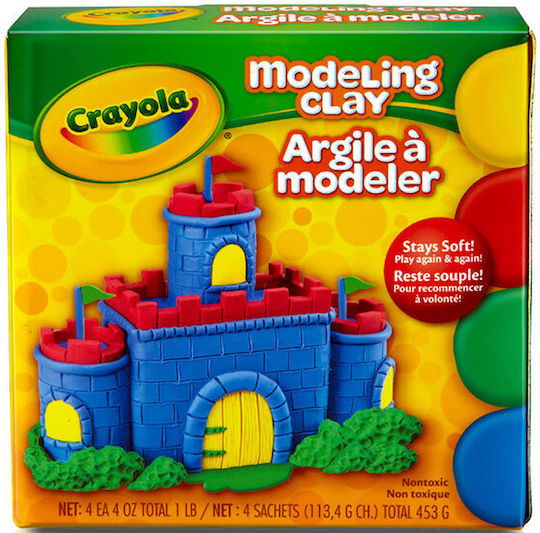 Crayola Plasticină - Joc Pentru 3+ Ani 4 Bucăți