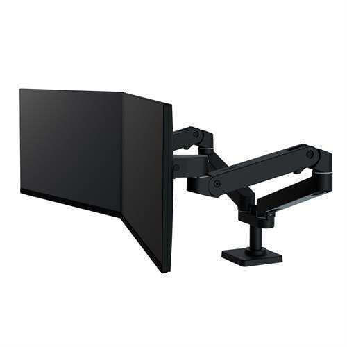 Ergotron LX Pro Dual Stand Desk Mounted for 2 Monitors up to 27" with Arm