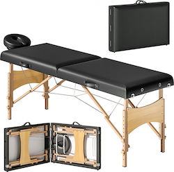 HomCom Massage Bed Black 215x70cm HomCom Massage Bed Black 215x70cm