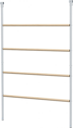 Pawhut Chicken Roost Ladder 4 Seats Weather Resistant 4-6 Chickens Steel Wood