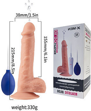 Ophelia's Dream Realistic Dildo with Balls, Suction Cup, and Ejaculating Capability