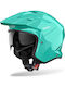 Airoh Kombakt Aquamarine Gloss Κράνος Μηχανής Jet ECE 22.06 1150gr με Sunvisor