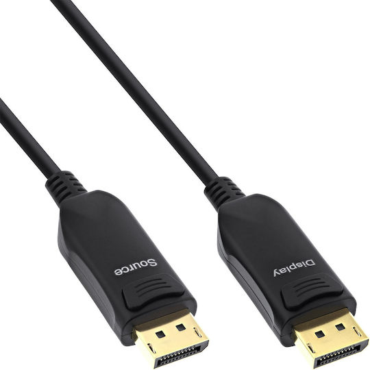 InLine Кабел DisplayPort мъжки - DisplayPort мъжки 15м Черен