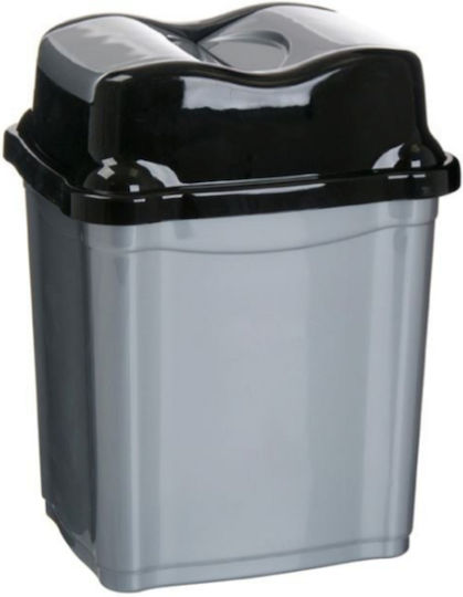 Waste Bin Waste Plastic Gray 2lt 1pcs
