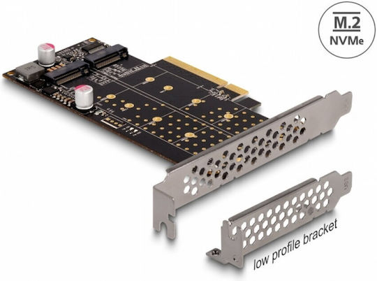 Delock Pci Express To 2 X Nvme M.2 Key M Bifurcation Lpff Delock 89837