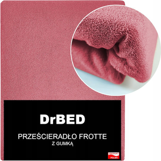 Drbed Protecție pentru Saltea Dublu cu Fustă Roz 140x200cm