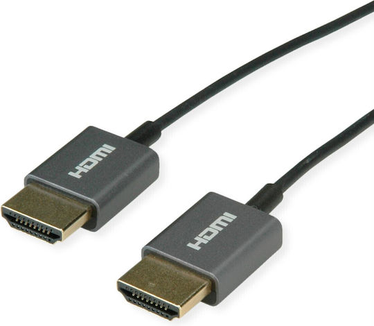 Roline Hdmi Cable Ultra Hd 8k60hz Ultra Slim Black 1.5m Roline 11.04.5937