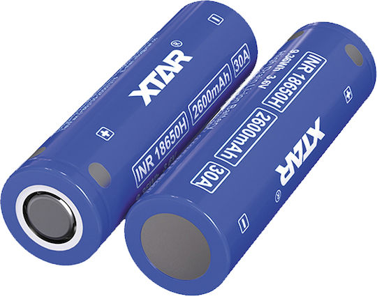 XTAR Rechargable Battery 18650 Li-ion 2600mAh 3.7V