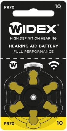 Widex Hearing Aid Batteries 10 1.4V 6pcs