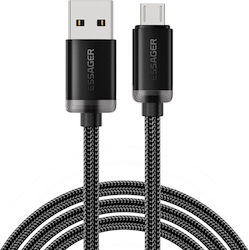 Essager 0.52 Regular USB 2.0 σε micro USB 1m Μαύρο Essager 0.52 Regular USB 2.0 σε micro USB 1m Μαύρο