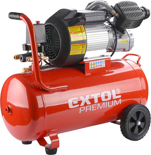 Compresor de Aer Lubrifiat Extol Premium 8895320 2200 W 50 L