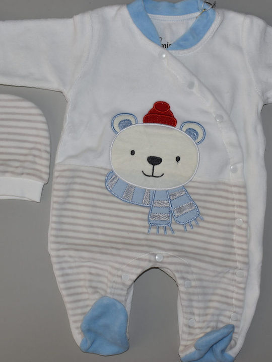 Baby Bodysuit Blue-White, White-Blue