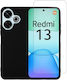 Redshield Back Cover Σιλικόνης Σετ με Τζαμάκι Μαύρο (Redmi 13 / Poco M6 4G)