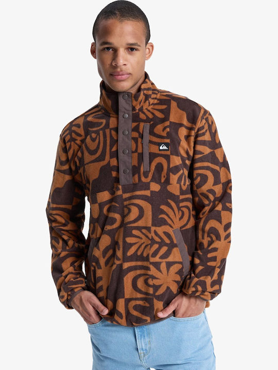 Quiksilver Bluza Sport Mânecă Lungă Maro Ciocol...