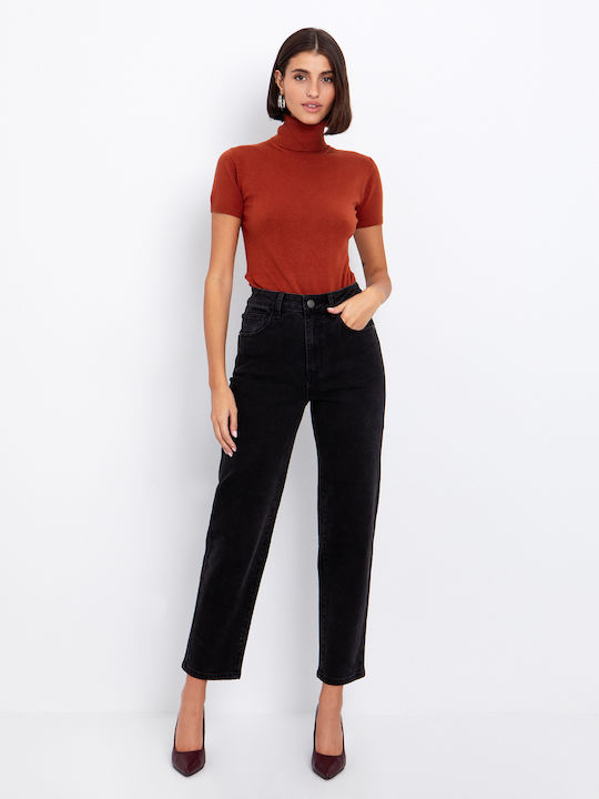 Toi&Moi Hoch tailliert Damenjeans Schwarz