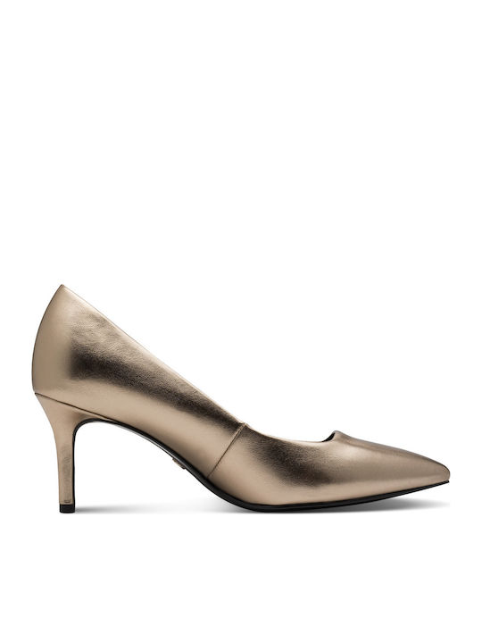 Pumps mit mittelhohem Absatz Goldene