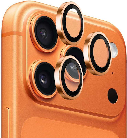 Blueo Lens Glass Προστασία Κάμερας Tempered Glass Πορτοκαλί για το iPhone 17 Pro, iPhone 17 Pro Max