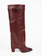 Damenstiefel Burgundisch