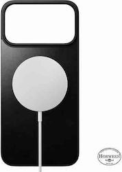 Nomad Magnetische Leder Rückseiten Schutzfolie für iPhone 17 Pro Horween Schwarz Nomad Magnetische Leder Rückseiten Schutzfolie für iPhone 17 Pro Horween Schwarz