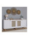 Bufet Bohemian White-oak 180x40x75cm