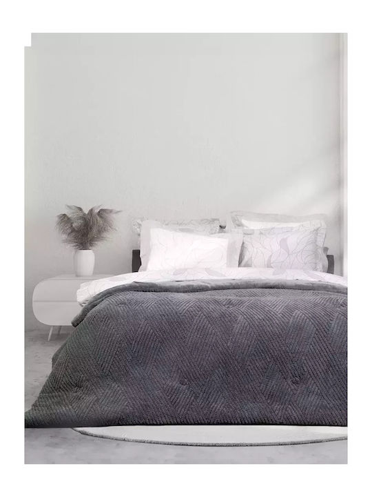 Nima Duvet Cover Single 160x220cm Velva Dark Gr...