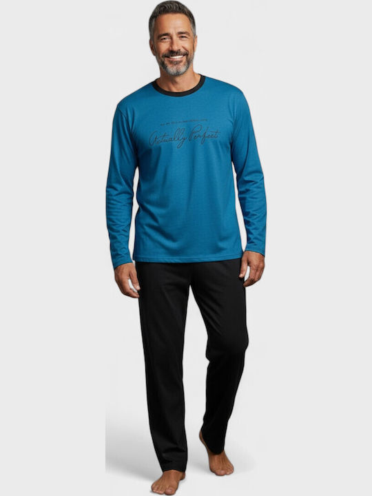 Men's Cotton Pyjamas Interlock Collection Night...