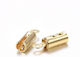 Stahl Terminal Vergoldet 10x4mm 10 Stück