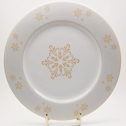 Christinholm Platte mit Schneeflocken Christinholm Platte mit Schneeflocken