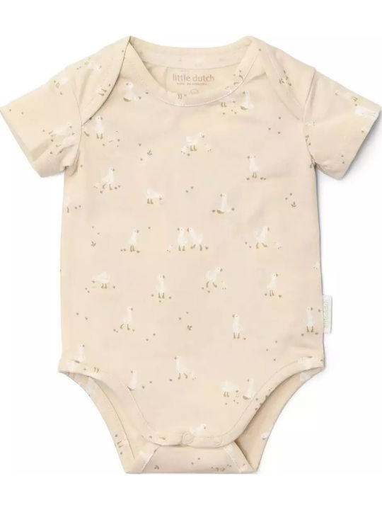 Little Dutch Beige Baby Bodysuit