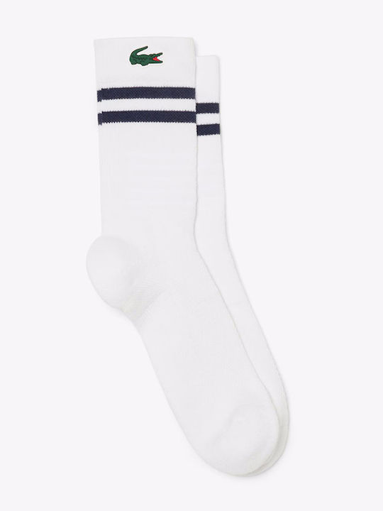 Lacoste Ανδρικές Κάλτσες με Σχέδια White