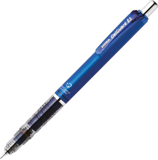 Zebra Mηχανικό Μολύβι Delguard 0.5 Μπλε P-ma85-bl