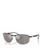 Ray Ban Chromance Men's Sunglasses with Black Metal Frame and Silver Polarized Mirror Lens RB3671C 186/5J