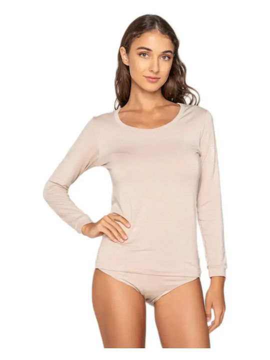 Luna Touch Women's Short Sleeve T-Shirt Beige