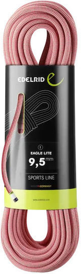 Δυναμικό Μονό Σχοινί Αναρρίχησης Eagle Light 80m Edelrid Κόκκινο