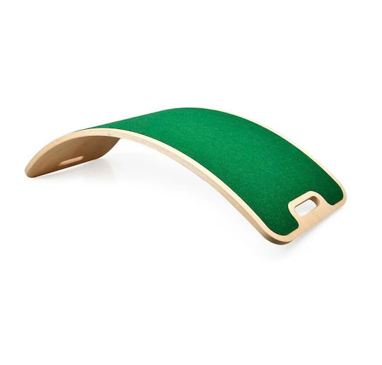 Curvelab Ξύλινη Σανίδα Ισορροπίας Perfect Arc Τσόχα Πράσινο