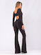 Women's Long-sleeved One-piece Suit Black