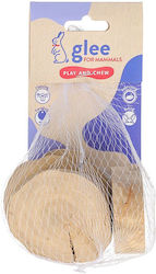 Glee Παιχνίδι Τρωκτικών Coffee Wood Disk Chew 6cm 4τμχ