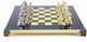 Schach Handgefertigt Kupfer Metall Griechisch-Römische Periode Gold Silber Spielfiguren 28x28cm
