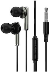 Jellico Ct-33 In-ear Handsfree Ακουστικά με Βύσμα 3.5mm Μαύρο