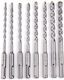 Tagred Set of 8 Drills with SDS Plus Shank for Masonry