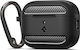 Spigen Rugged Armor Hülle Silikon mit Haken in Schwarz Farbe für Apple AirPods Pro 3