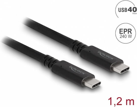 Delock USB Typ-C Kabel Pd 3.1 USB-IF Zertifiziert Etron E-Marker T-t 240W 1,2m