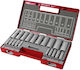 Set 20 Tubulare Extol 1/2" 1/4" Prelungite Crv