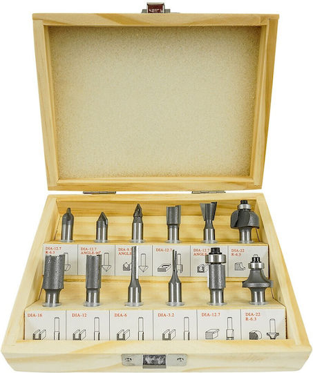 Set De Freze Pentru Lemn 12 Bucăți 8 Mm V05068 Verke