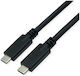 Roline USB 3.2 Type C към Type C кабел Emark 85W 7м Черен Roline 11.02.9067