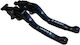 NSRacing Set of Motorcycle Brake/Clutch Levers Flexible Adjustable for Suzuki GSF 1200 Bandit 2001-2006 Black 28086349-4