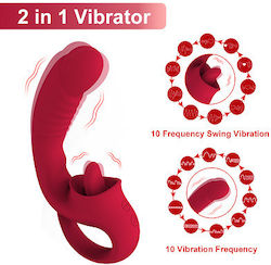Ophelia's Dream Licking Clitoral Vibrator Red