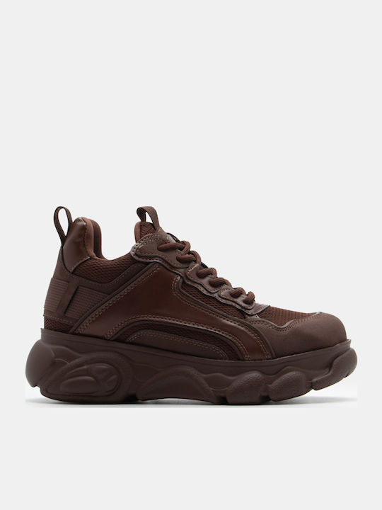 Luigi Damen Flatforms Sneakers Dark Brown